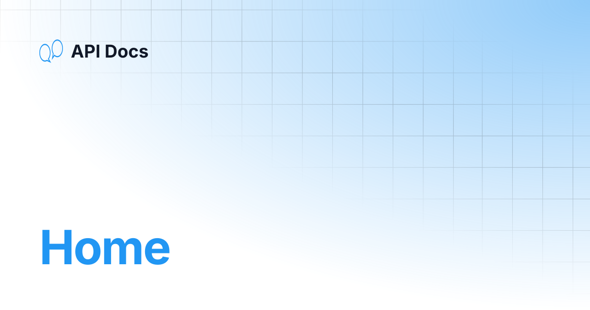 Home | API Docs
